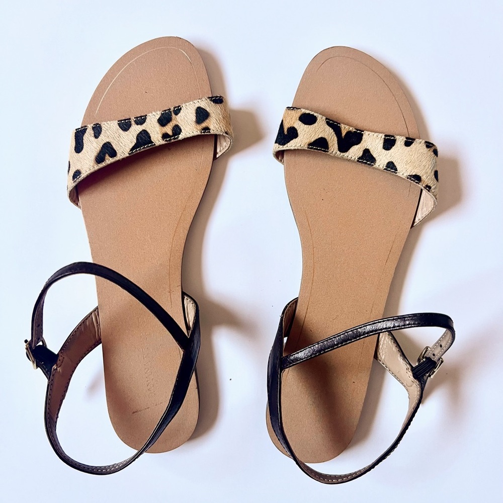Banana Republic Animal Print Sandals 7.5